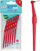 TePe Interdental Brush Angle Red ISO 2 0.5mm 6pcs Narrow Gaps