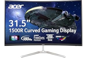 Acer EDA320Q Pbiipx 31.5" Full HD (1920 x 1080) 1500R Curved VA Widescreen Gaming Display| AMD FreeSync Premium | 1ms (VRB) |