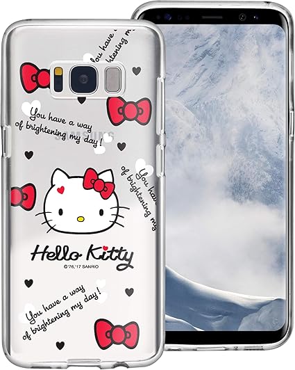 Amazon Co Jp Galaxy S8 ケース と互換性があります Hello Kitty ハローキティ かわいい ソフト Tpu クリア カバー ギャラクシー S8 ケース 5 8 アイコン ハローキティ 並行輸入品 家電 カメラ