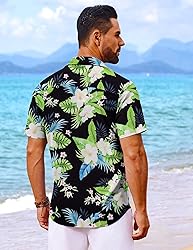 COOFANDY Mens Hawaiian Shirt for Men Short Sleeve