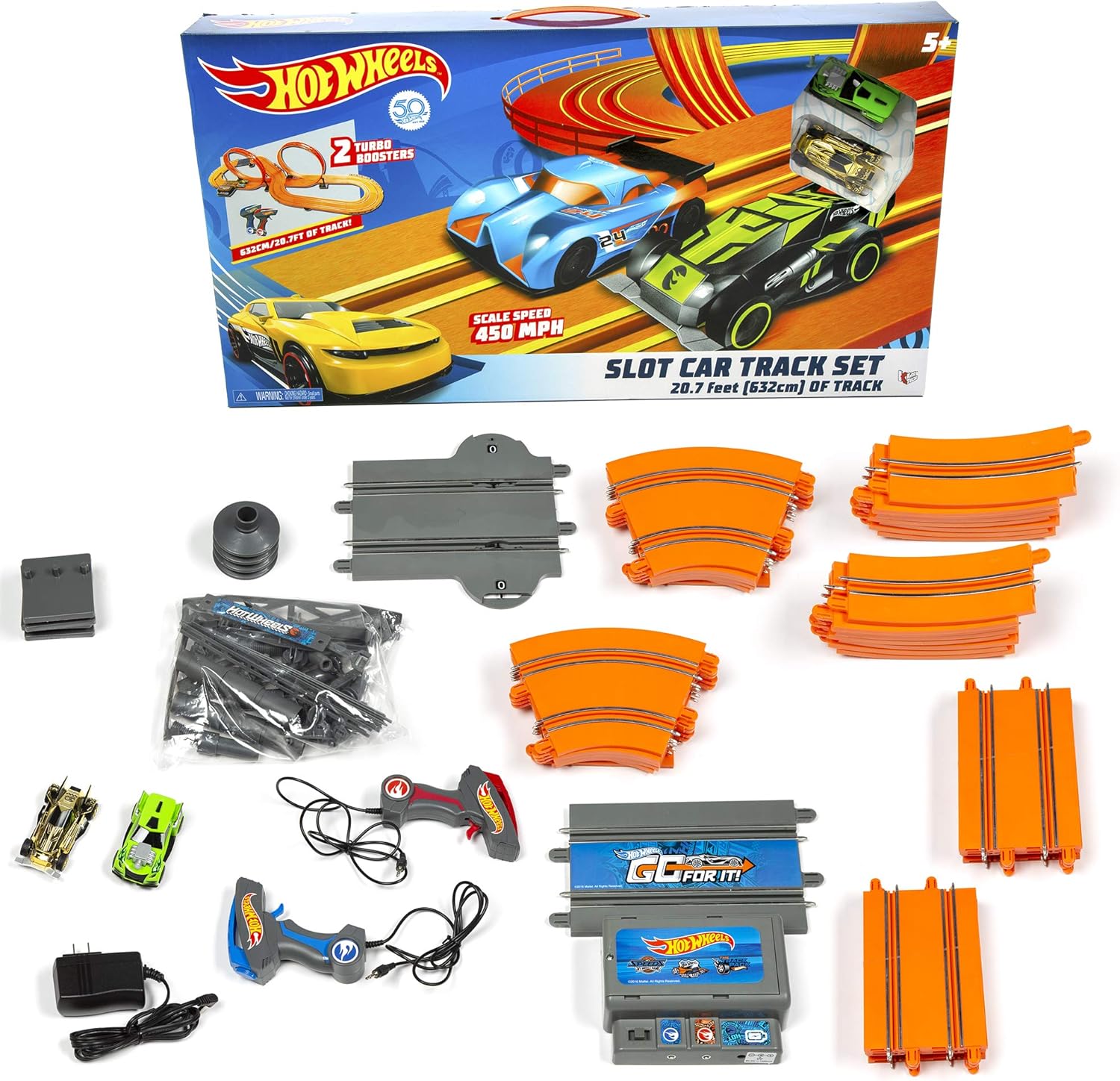 hot wheels electric 30 inch slot track