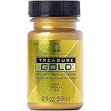 FolkArt Gold Assorted Easy to Apply DIY Crafts, Art Supplies with A Metallic Finish Treasure Paint 2 Fl Oz 59 Ml (Pack of 1)