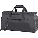 Military Tactical Outdoor Gym Bag Small Duffel Bag with Shoes Compartment for Sports Travel Camping Hunting (B-Black)