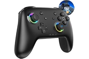 GMBACK Enhanced Bluetooth Controller - Hall Effect Joysticks Wireless Game Controller - Work for Windows PC, Android Phone/TV, iPhone/iPad/Mac, Switch 2/Switch/Lite/OLED with Macro/Motors/6 Axis Gyro/Turbo