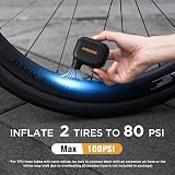 AIRBANK Mini Bike Pump Pocket SE 100PSI Cordless Electric Inflator for Road view 2