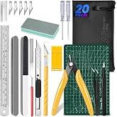 Ayfasnk 20pcs Model Kit Tools, Gundam Tool Kit | Hobby Building Model Tool, Basic Tools with Nippers for Gundam Basic Plastic Model Assembling, Building and Repairing