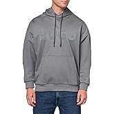 HUGO mens Tonal Logo Hooded Sweatshirt