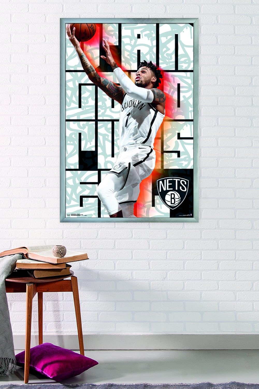 Trends International Brooklyn Nets Dangelo Russell Wall Poster 24 25 X 35 75 Multicolor Sports Outdoors Fan Shop G2 Publicidad Com