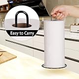 OBODING Kitchen Roll Holder Free Standing Black Paper Towel Holder view 2