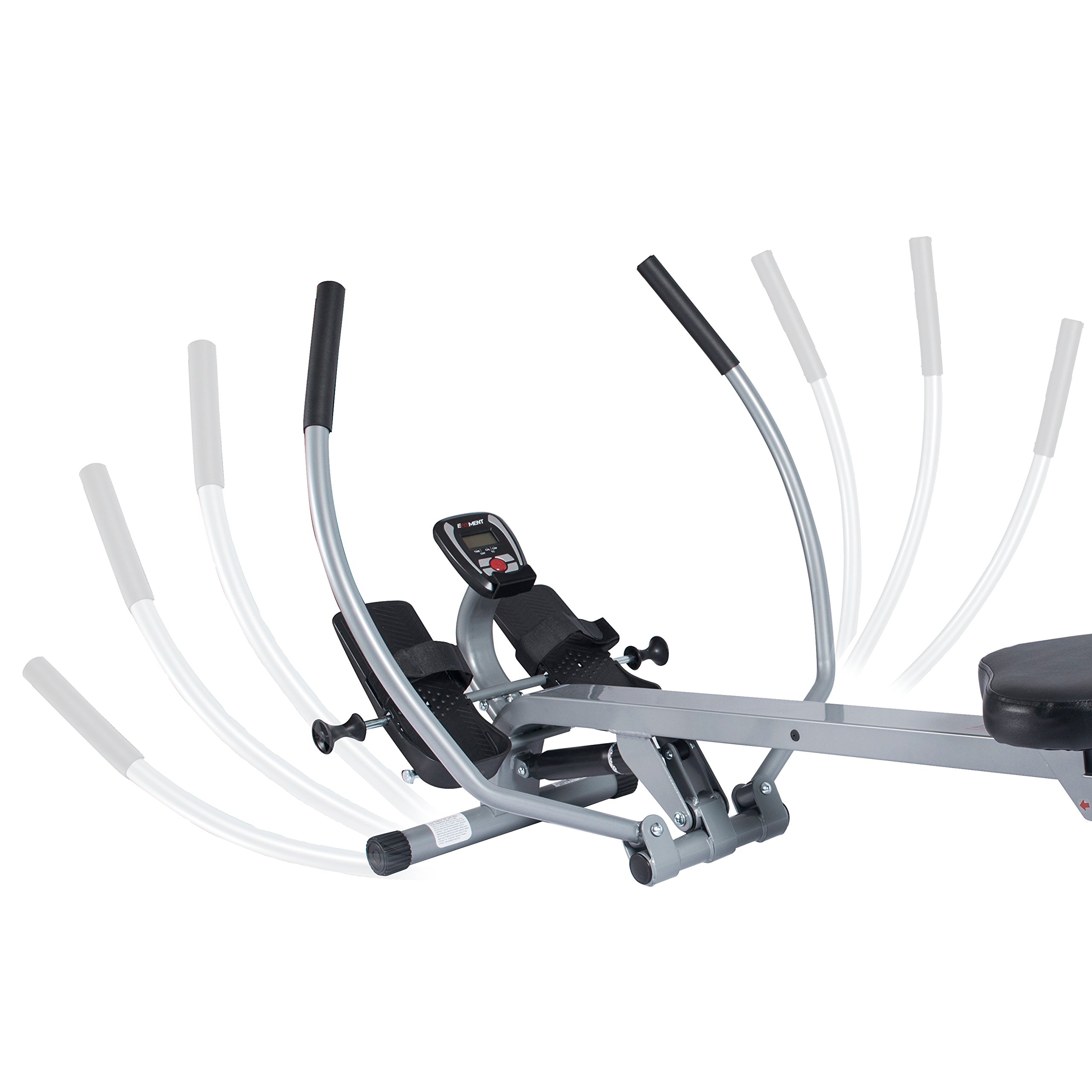 EFITMENT Total Motion Rowing Machine Rower with Full Arm Extensions, 350 lb Weight Capacity and Ipad/Tablet Holder, 12… - Image 5