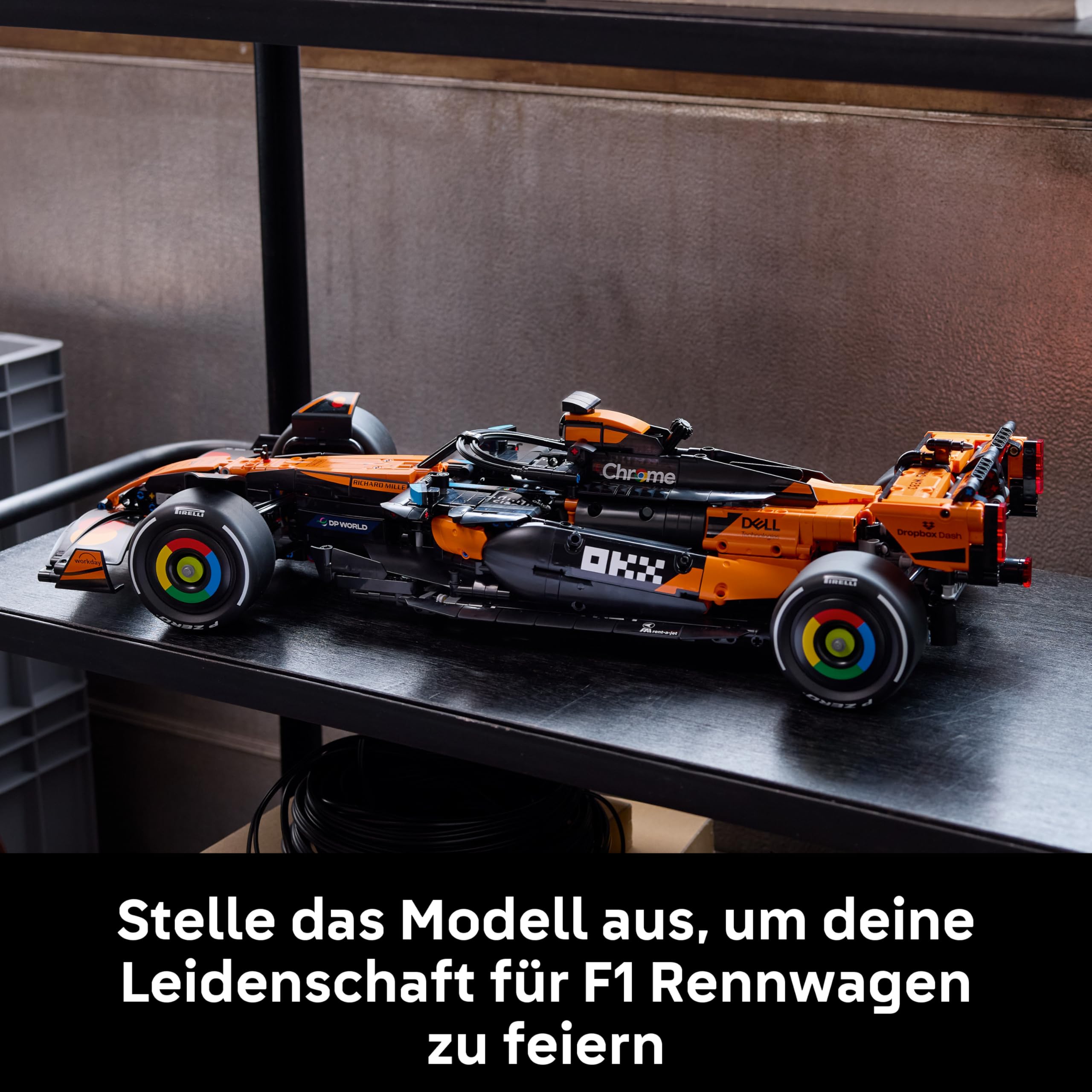LEGO Technic McLaren MCL39 F1 Rennwagen - Modellbau für Erwachsene - Sammler Set mit V6-Motor, Differential & DRS-Aktivierung - Geschenkidee für Racing- & Motorsport Fans - 42228 7