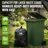 EcoBag 50 Pack Strong Heavy Duty Refuse Sacks 100L 33 Micron Recyclable view 4