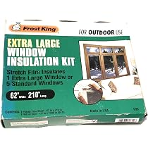 Kit Isolant Film Givré Frost King V75 Pour Fenêtre Extra Large - Boîte Ouverte, Partiellement Utilisé