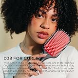 Denman Detangling Paddle Hairbrush Black D38 for Wet or Dry Hair view 3
