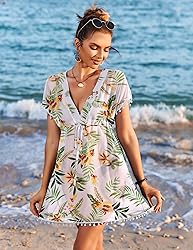 Avidlove Plus Size Cover Ups for Swimwear Tropical