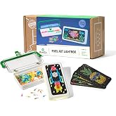 KiwiCo Pixel Art Lightbox Kit for Kids Ages 5-8 - Arts &amp; Crafts DIY Gift | DIY illuminated screen-free creative activity with 20+ reusable designs templates for endless artistic fun