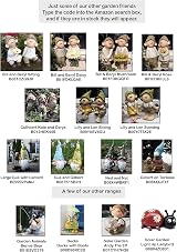 Felicity Solar Fairy 19cm Garden Ornament Resin Bronze Effect FHFY Garden view 5