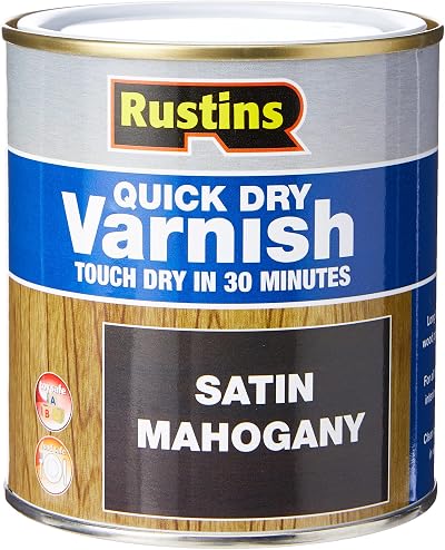 Rustins Quick Dry Varnish Mahogany 500ml Brand Rustins Interior Woodwork