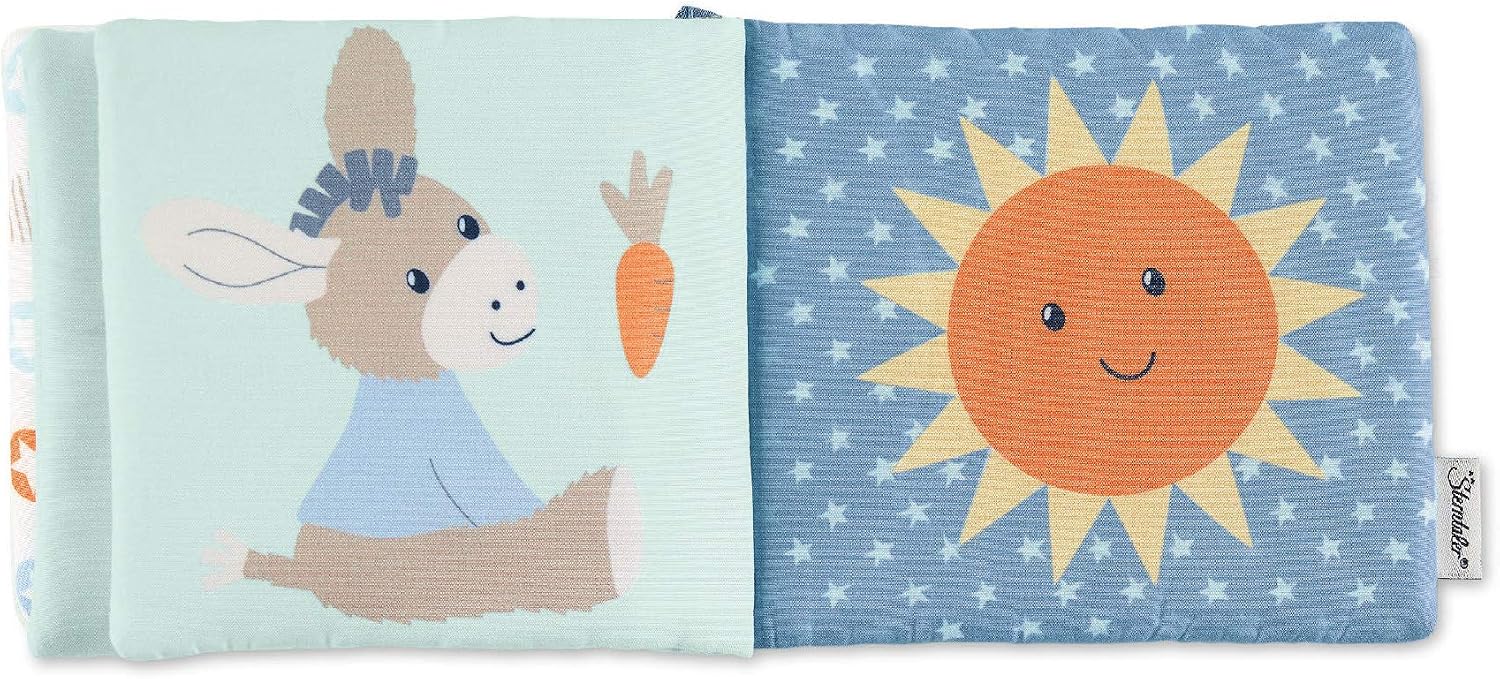Sterntaler 3502000 Emmi Donkey Playbook, Age: Children from 0 Years, Multicoloured, Standard, 1 Stück (1er Pack) - Image 4