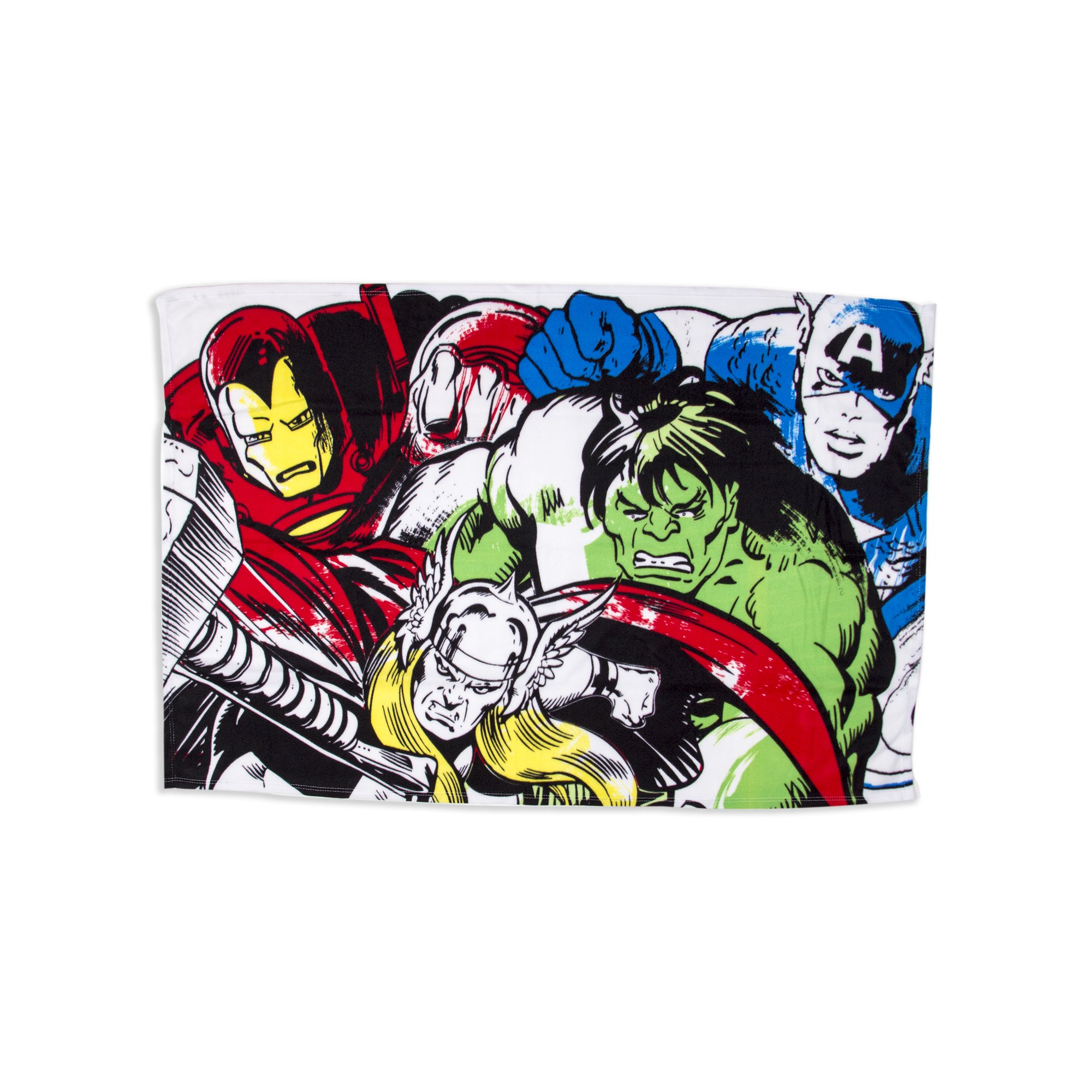 Marvel Comics Fleece Blanket, Multi Coloured, 150 x 100cm
