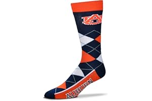 For Bare Feet Men's NHL Argyle Lineup Crew Dress Socks-1 Size Fits Most