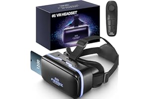 FEEBZ 3D VR Headset for Kids 2.0 + Android Remote - for iPhone & Android Phones | with 3D VR Videos & Apps Links | Virtual Re