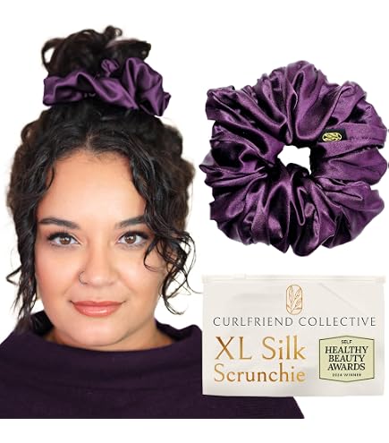 Amazon.com : LILYSILK Women Large 100% Silk Hair Scrunchies  display picture 2