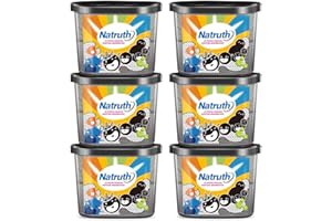 NATRUTH Moisture Absorbers with Activated Charcoal,800ml(6-Pack)*12.5 OZ Portable Closet Dehumidifier, Odor Eliminator Absorber Bucket,Humidity Absorber,Dehumidifier for Bathrooms, Kitchen & Boats