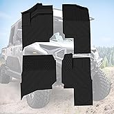CUSAUTV Floor Mats for Ranger XD 1500 Crew 2024+,TPE Front & Rear Row Floor Liners Compatible with Polaris Ranger XD 1500 Crew 2024+ Accessories All Weather Protection Slush Mats (4PCS)