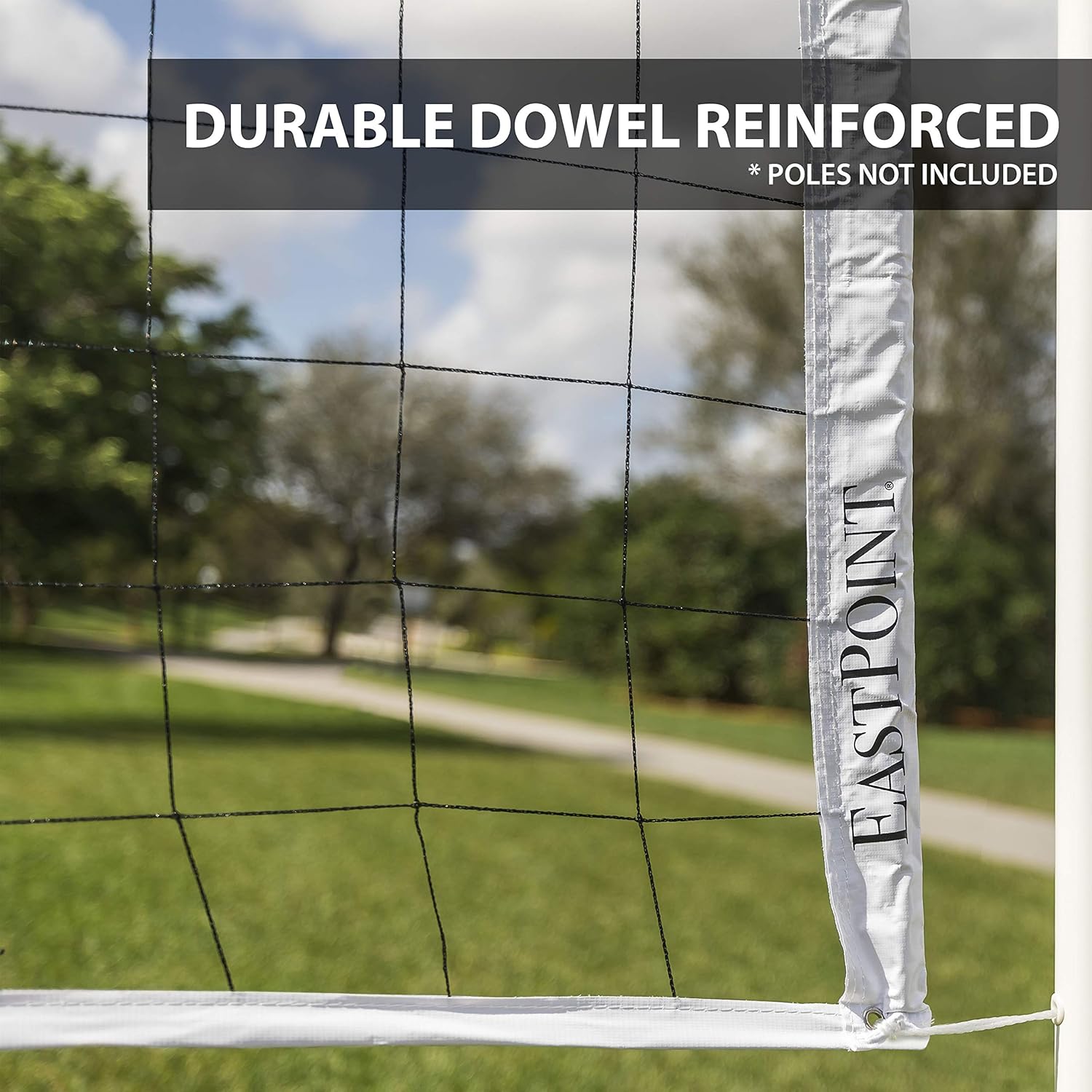 EastPoint Sports Replacement Volleyball Net with High Strength Cable, Reinforced Side Tapes, and Weather Resistant Material - Poles Not Included : Sports & Outdoors