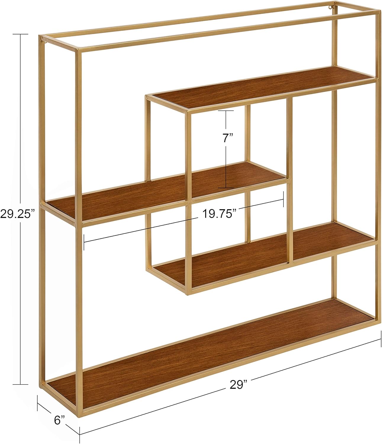Amazon Com Kate And Laurel Ulna Large Modern Decorative Floating