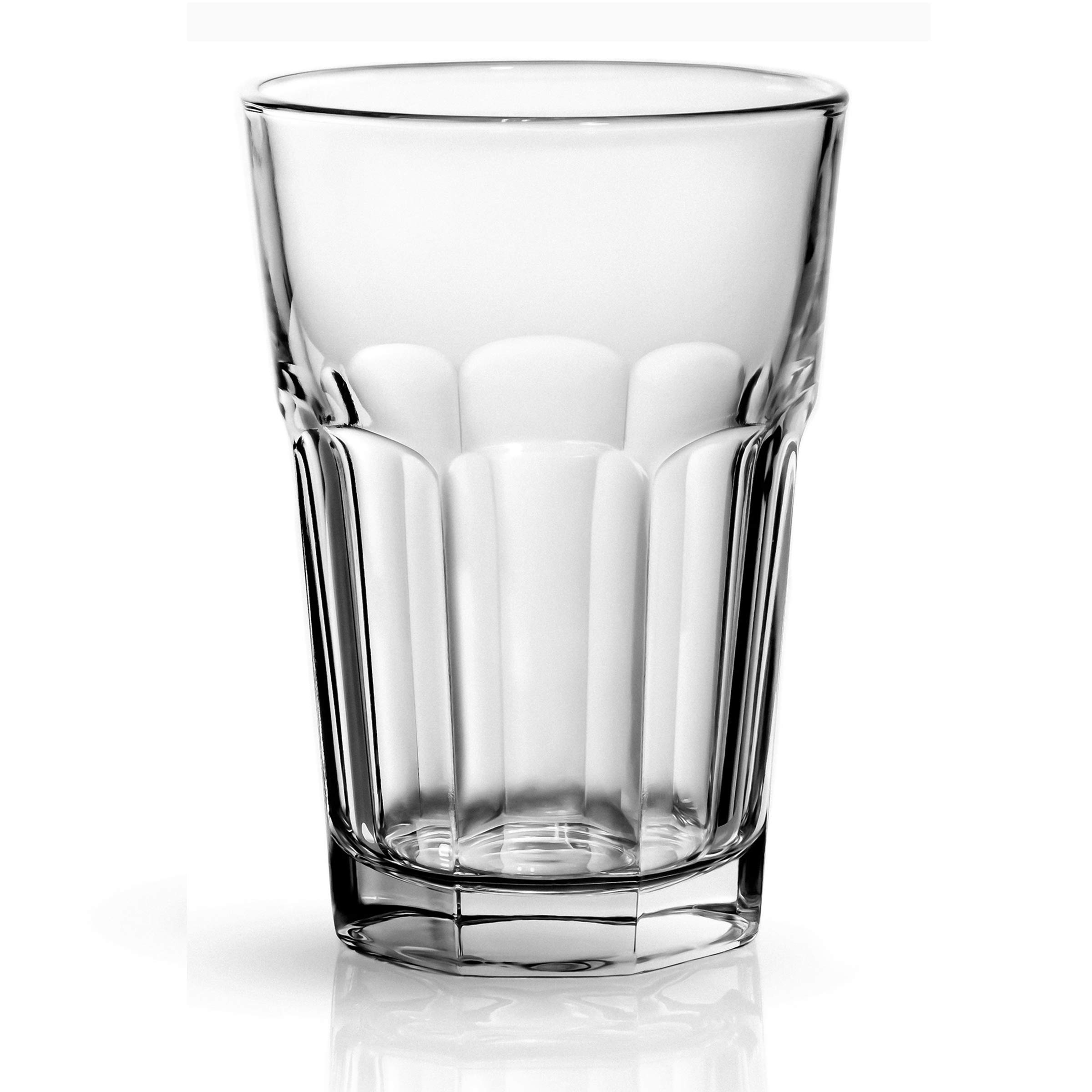 Sixby 420 ml Set of 6 Long Drink Glasses, Glass, Conical, Dishwasher Safe