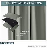 PONY DANCE Portable Door Curtain for French Door Sage Green 30x80 in view 5