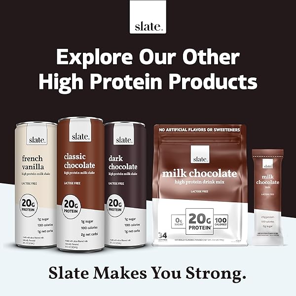 SLATE MILK – HIGH PROTEIN ICED COFFEE – VANILLA LATTE – 175MG CAFFEINE, LACTOSE FREE ENERGY – 20G PROTEIN, 1G SUGAR, 100 CALORIES, 1G NET CARBS, NO SUGAR ADDED – PROTEIN COFFEE – 11 FL OZ, 12 CANS