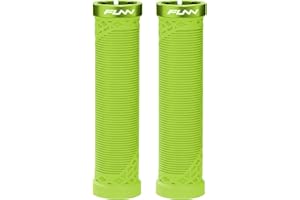 Funn Hilt Mountain Bike Handlebar Grips with Single Lock On Clamp, Lightweight and Ergonomic Bicycle Handlebar Grips with 22 mm Inner Diameter, Unique Patterned Bicycle Grips for MTB/BMX