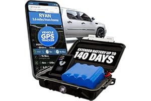 Lightning GPS GL300 Tracker Device for Vehicles w/Magnetic Case and Battery – Real-Time GPS Tracking, Vehicle & Fleet Monitoring, Hidden Tracking for Cars, Trucks or Trailers – Subscription Required