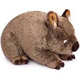 FRANKIEZHOU Lifelike Wombat Stuffed Animal-Brown 15.75" Simulation Wombat Plush Soft Plush, Girl Toys,Gifts for Kids, Baby