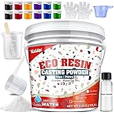Eco Resin Casting Powders 4500g/10lbs - All-in-One Casting Resin Kit for Beginners, Water-Based ＆ Fast Curing, 20-30 Minutes 