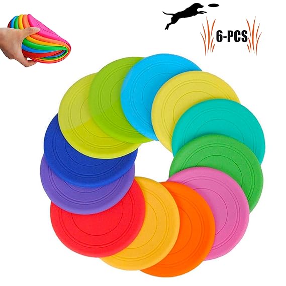 Legendog Scheibe Hund, 2 Stück Soft Rubber Disc, Hunde Scheiben, Langlebiges Training Hundespielzeug, Interaktive Outdoor-Spi