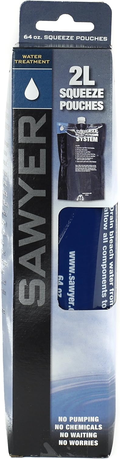 Sawyer Products SP113 Squeezable Pouch for Sawyer Squeeze and Mini Water Filtration Systems, 32-Ounce, 3-Pack : Camping And Hiking Equipment : Sports & Outdoors