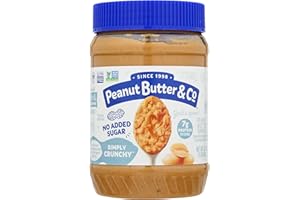 Peanut Butter & Co. Simply Crunchy No Sugar Added Peanut Butter, Non-GMO Project Verified, Gluten Free, Vegan, 16 Ounce