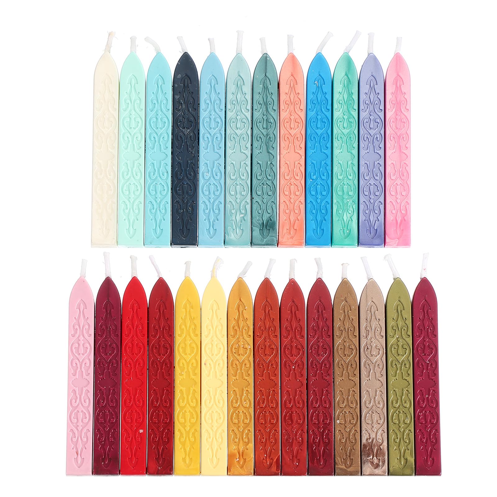 PATIKIL 26 Assorted Colors Wax Seal Sticks, 26 Pack Sealing Wax Sticks Sealer for Stamp Seals Letter Wedding Invitation Envelope Craft
