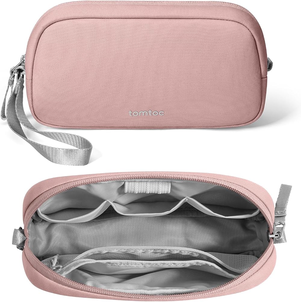 tomtoc Cable Organiser Bag Travel Pouch 1L Water Resistant RPET 600D