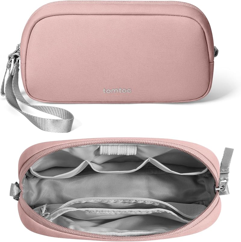 tomtoc Cable Organiser Bag Travel Pouch 1L Water Resistant RPET 600D