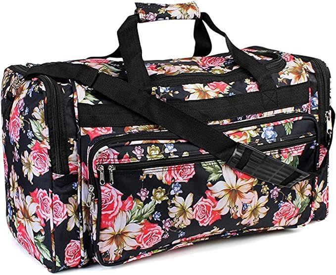 "TOP PACK" 22" Women's Fashion Print Duffel Bag (Rose