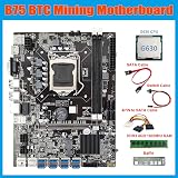 Lodokdre B75 8USB ETH Mining Motherboard G630 CPU 4GB DDR3 RAM 1600MHz Bundle view 7
