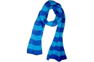 VIVIAN & VINCENT Fall Winter Ultra Soft Knit Striped Scarf for Women Men Boys Girls
