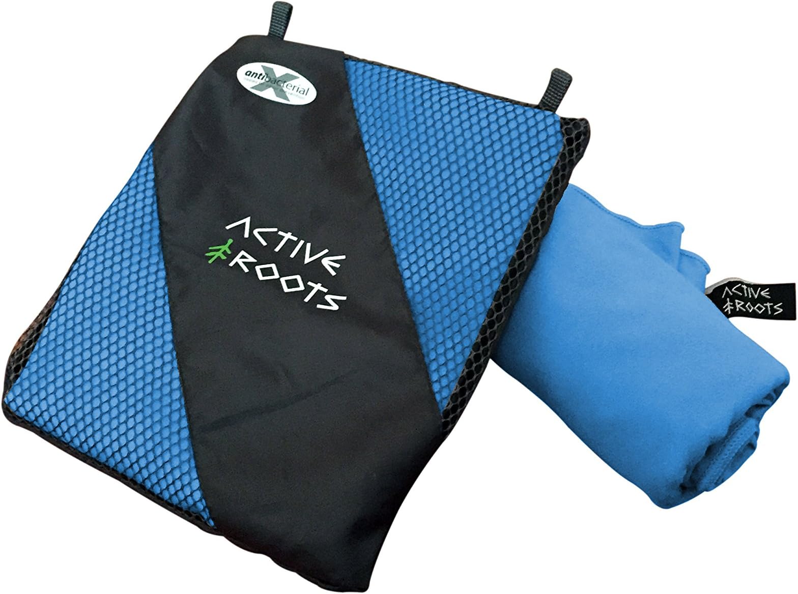 Active Roots Microfiber Travel Towel - Bath, Beach, Yoga or Camping Towel - Lightweight, Absorbent and Quick Dry