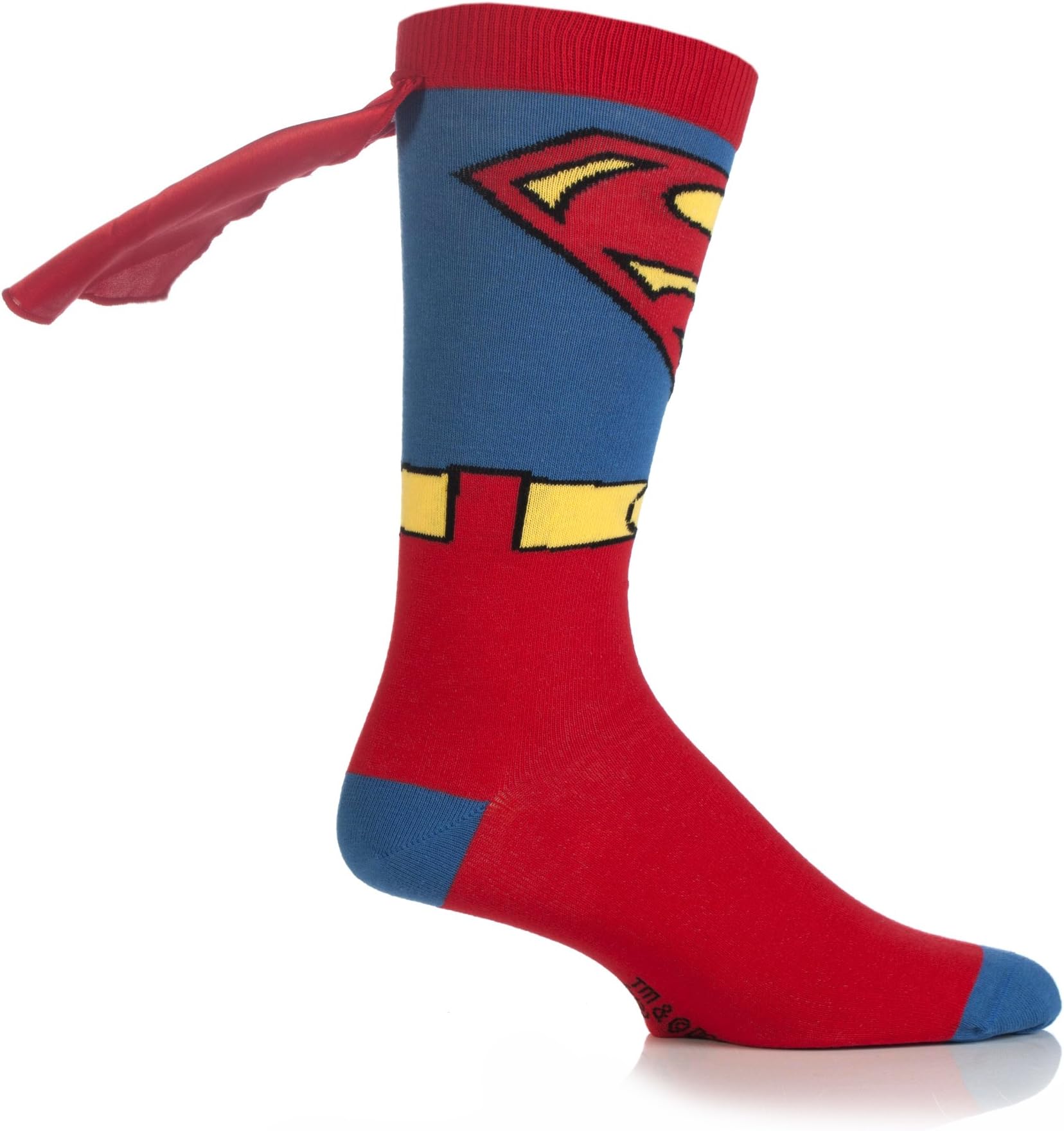 Cartoon Heroes Boys' 1 Pair SockShop Superman Cape Socks