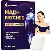 NAD Patches for Women & Men | NAD+ Patch for Energy & Healthy Aging | with CoQ10 & Nicotinamide | 60 Day Supply